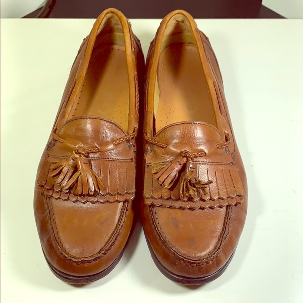 French Shriner Men Genuine Leather Loafers 91/2